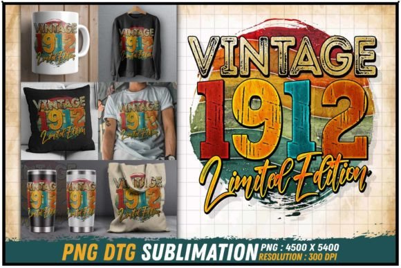 Download Vintage 1912 Limited Edition Retro Round - 1912 Collection